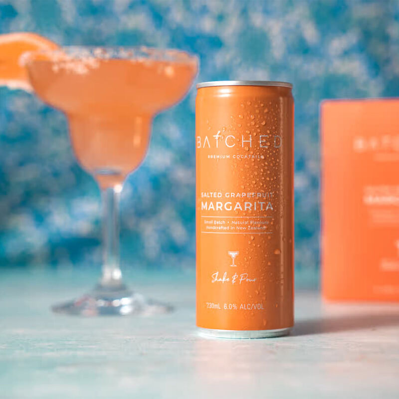 Batched Salted Grapefruit Margarita 6% 4x230ml image number 1