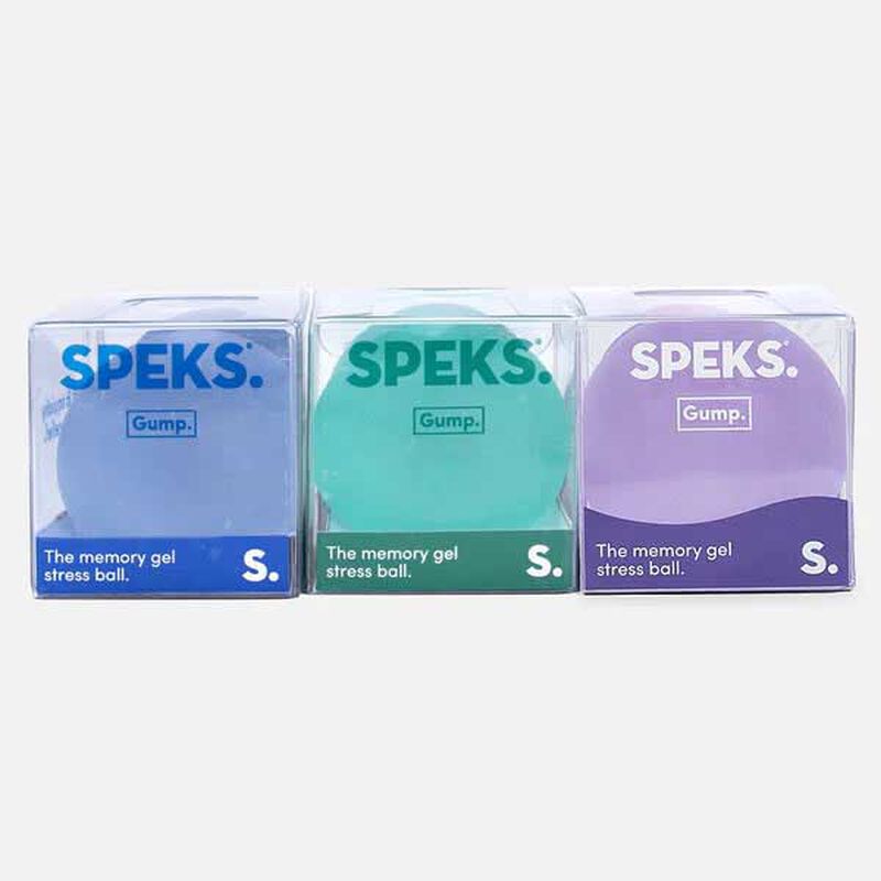 Speks Gump Memory Stress Ball Original - Cool 3Pc Set image number 3