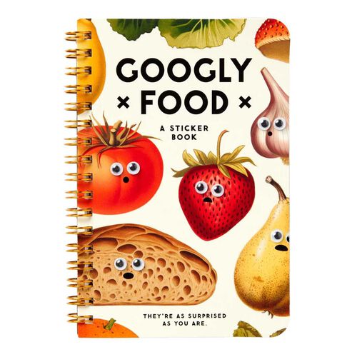 Brass Monkey Googly Food Sticker Book