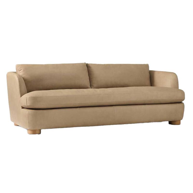 West Elm Leroy Leather Sofa image number 0