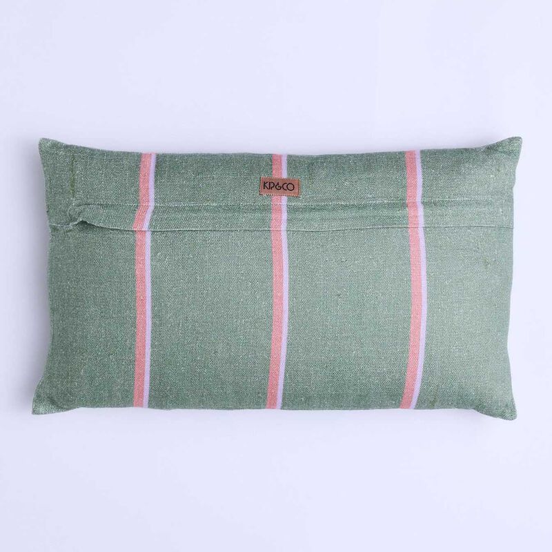 Kip&Co Wakame Crush Stripe Upholstery Rectangle Couch Cushion image number 1