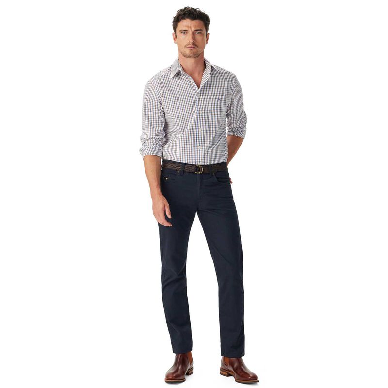 R.M. Williams Newland Poplin Check Shirt image number 3