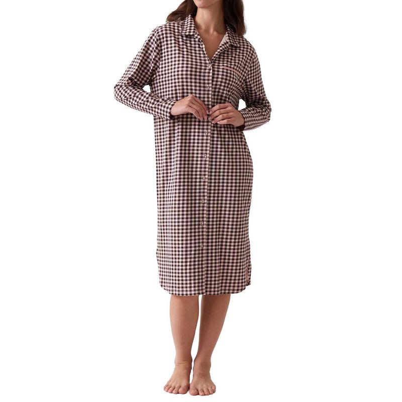 Wallace Cotton Kendra Organic Brushed Cotton Knit Nightshirt image number 0