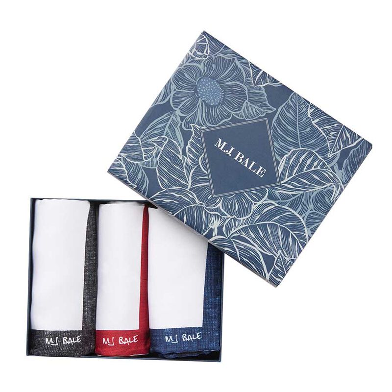 M.J. Bale Hastings 3 Pack Pocket Squares image number 0