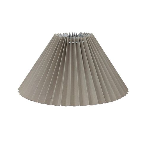 French Country Pleated Linen Shade 35cmD Taupe