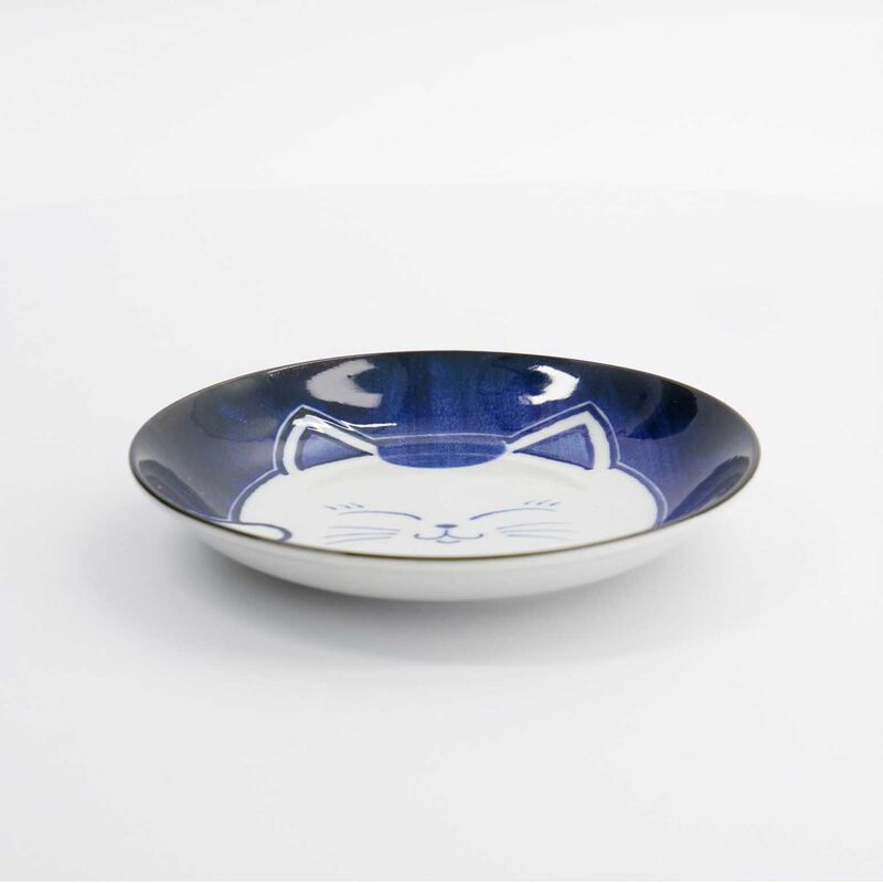 Tokyo Design Studio Kawaii Cat Neko Plate 16.5cm image number 1