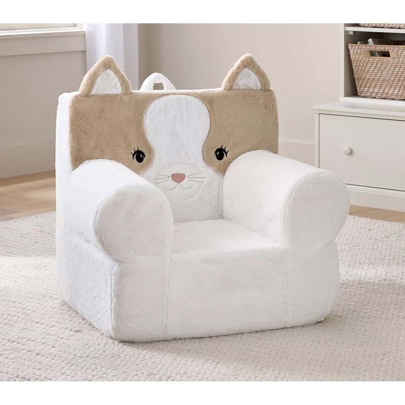 Pottery Barn Kids Cozy Critter Juniper Cat Taupe Chair image number 2