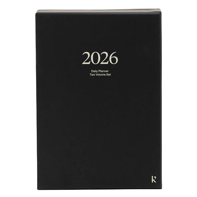 Karst Stone Paper Flow A5 Hard Cover Daily Planner 2 Volume Set 2026 image number 0