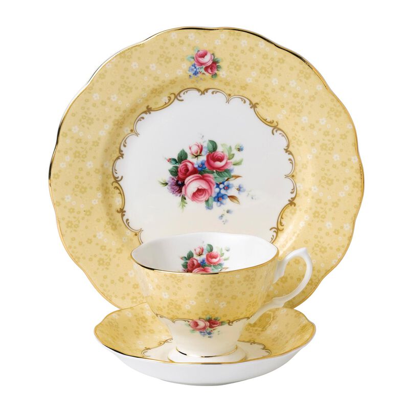Royal Albert 100 Years Teaware Teacup, Saucer, Plate 1990 image number 0