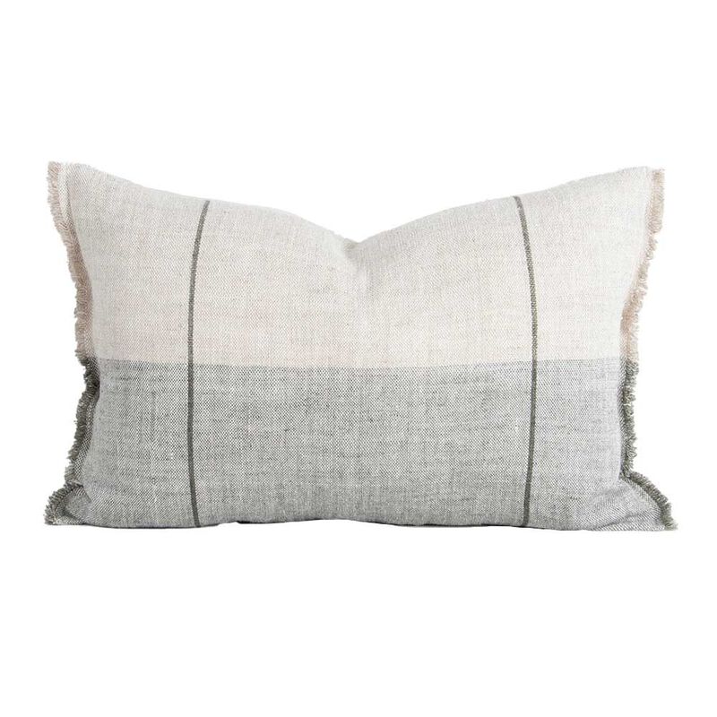 Baya Oliver Cushion With Feather Inner 40x60cm - Sage image number 0