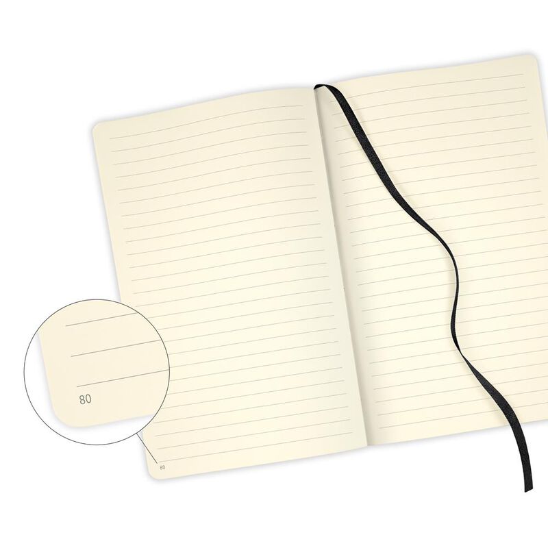 Castelli Eden A5 Ruled Zebras Notebook image number 1