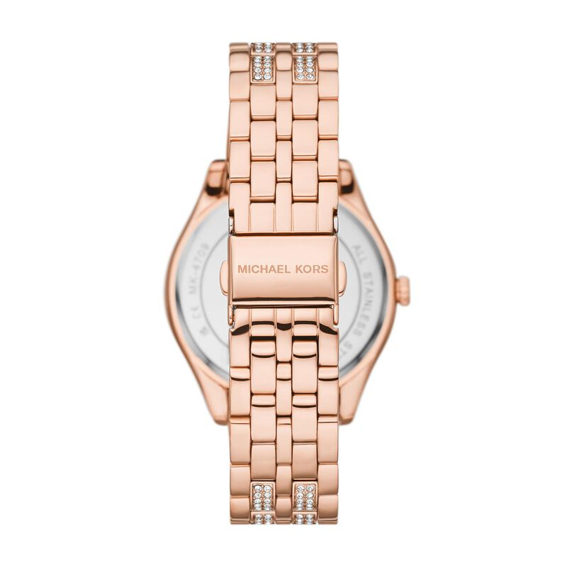 Michael Kors Harlowe Pave' Rose Gold-Tone Watch image number 1