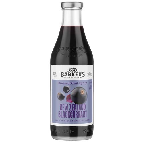 Barker's NZ Blackcurrant Fruit Syrup 710ml