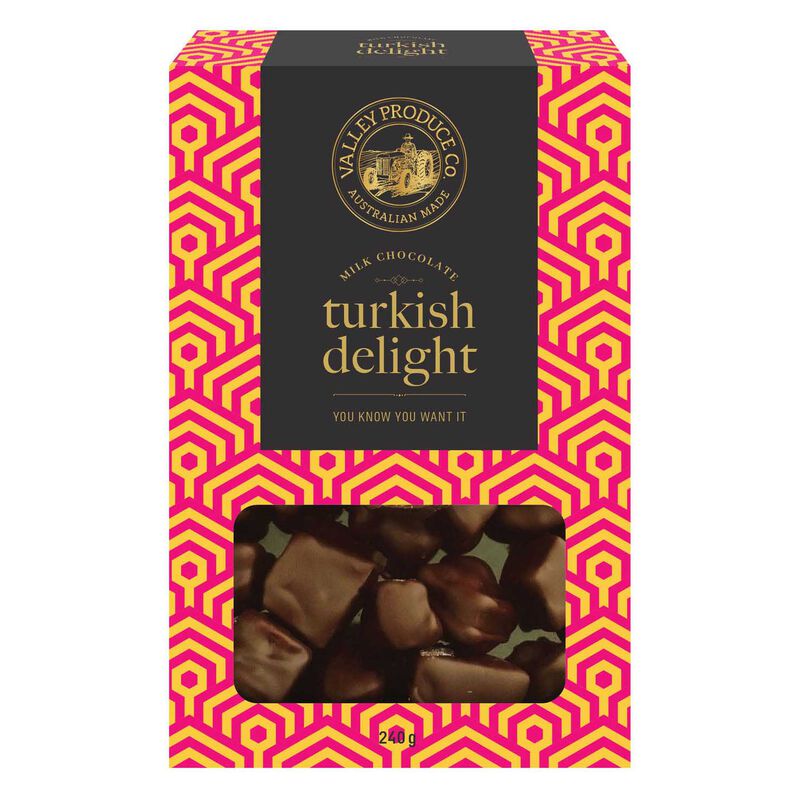 Valley Produce Co. Milk Chocolate Turkish Delight 220g image number 0