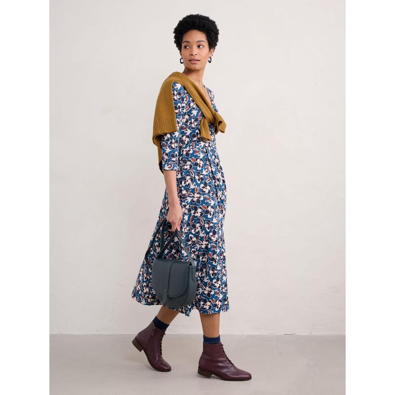 Seasalt Cornwall Helena Dress Bird Flower Galley image number 3