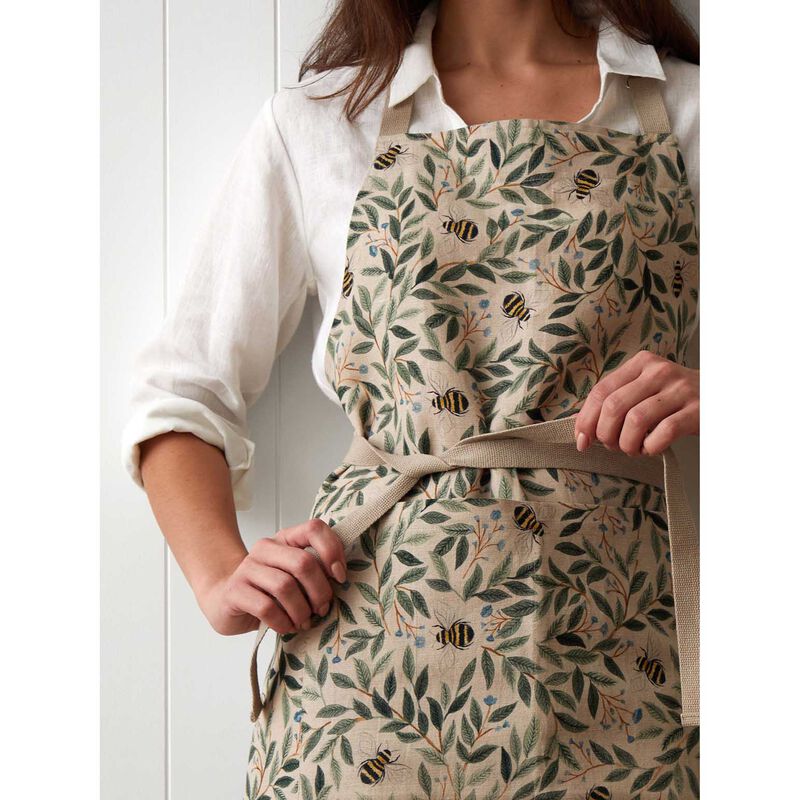 Wallace Cotton Botanical Bee Everyday Apron image number 2