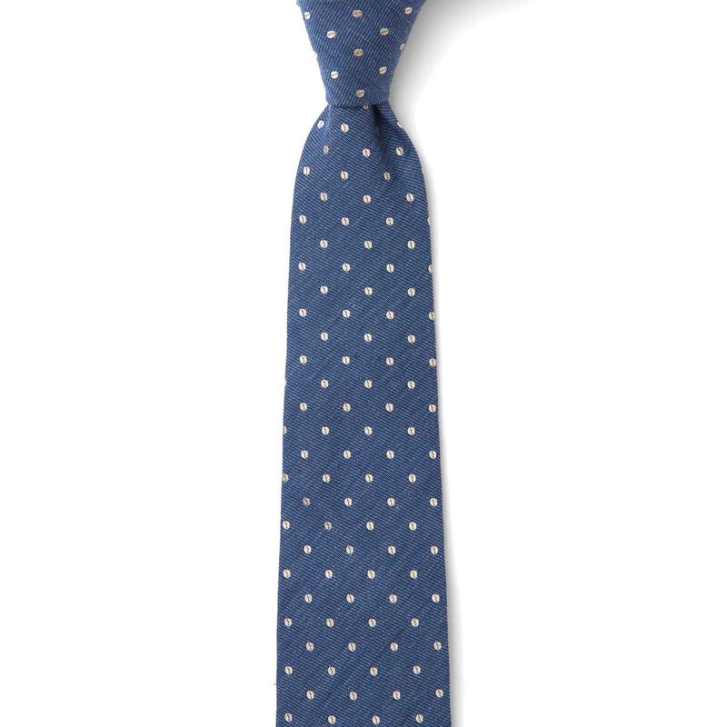 Cambridge Matte Polkadot 7.5cm Tie image number 0