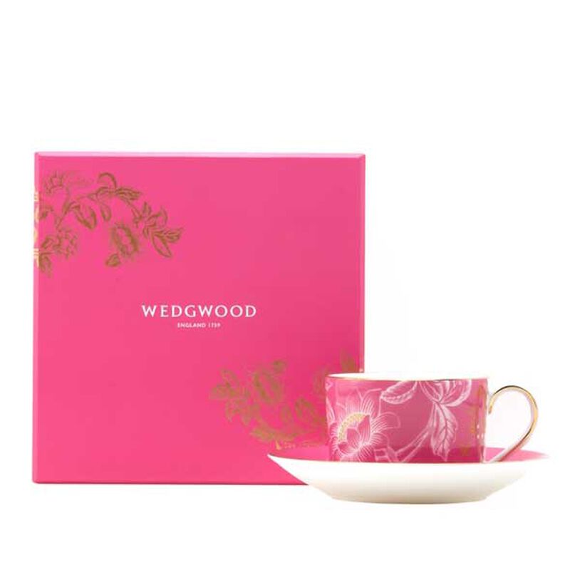Wedgwood Pink Tonquin Teacup & Saucer image number 3