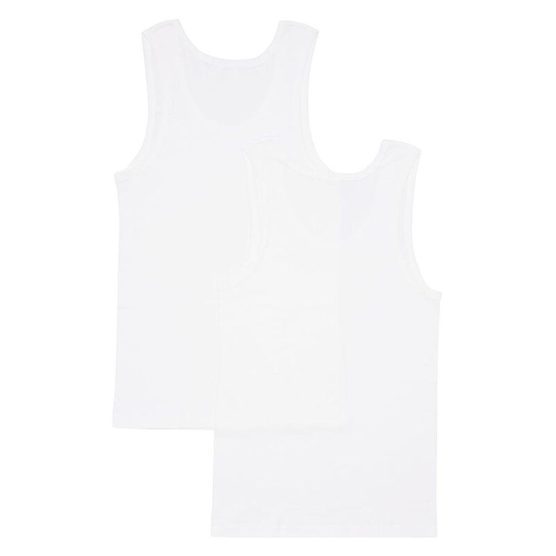 Jockey Ribbed Singlets - 2 Pack image number 2