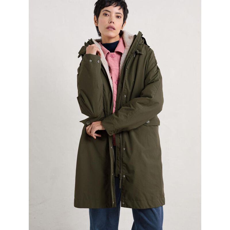 Seasalt Cornwall Holdfast Parka Highland image number 1