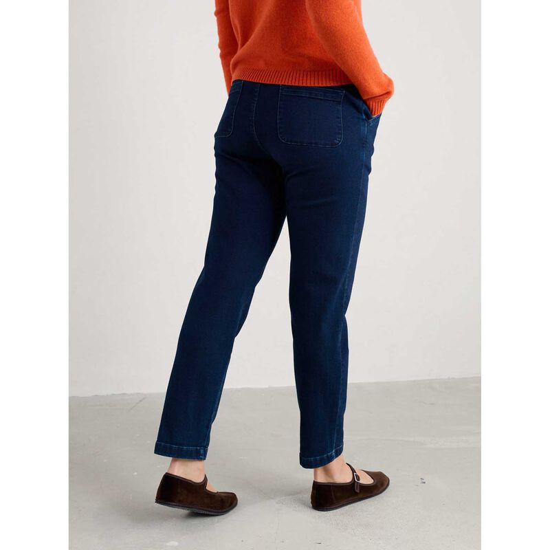 Seasalt Cornwall Waterdance Trouser Dark Indigo Wash image number 1