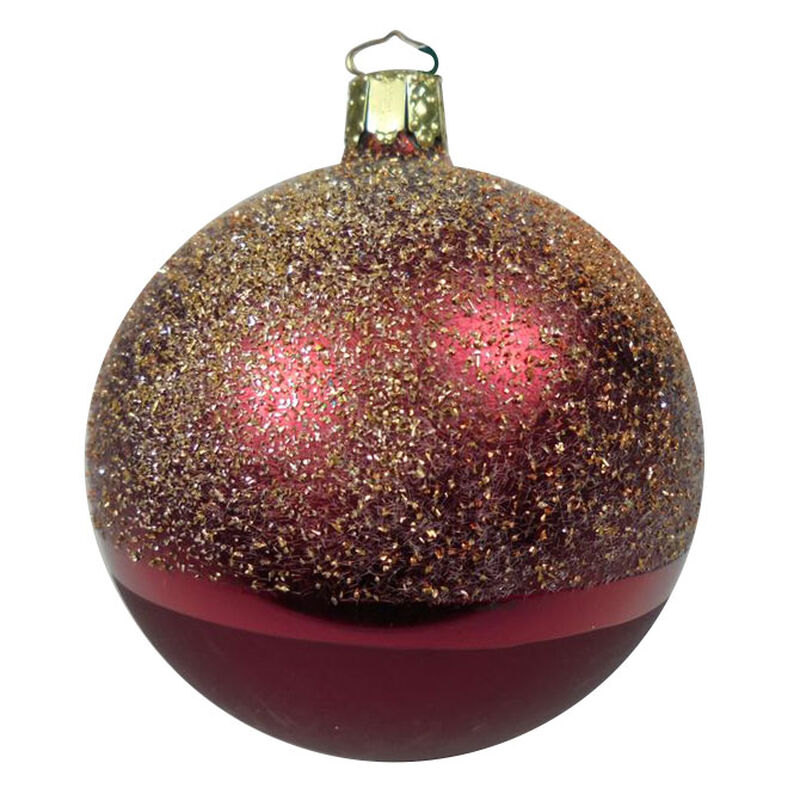 Ballantynes Cumberland 8cm Bauble, Pinkred Matt Fabea image number 0