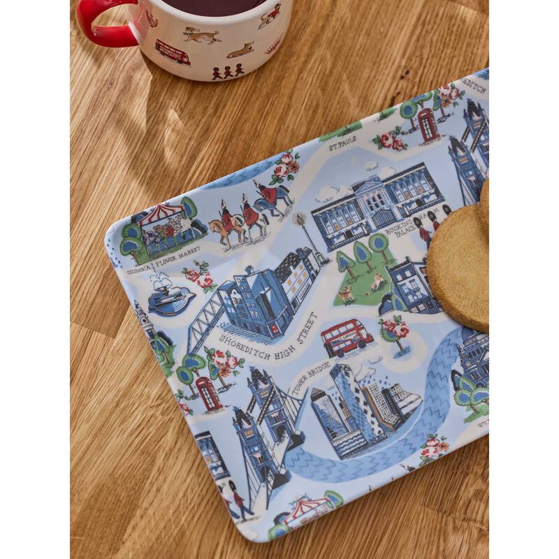 Cath Kidston London Town Melamine Tea Tray image number 1