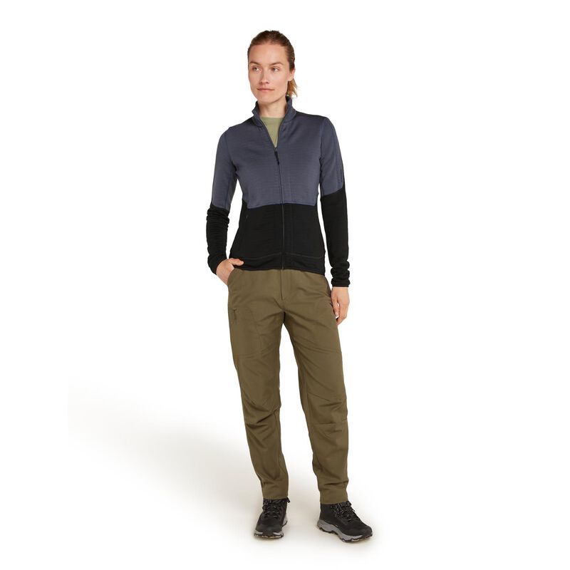 Icebreaker W Merino 400 RealFleece Descender LS Zip image number 3