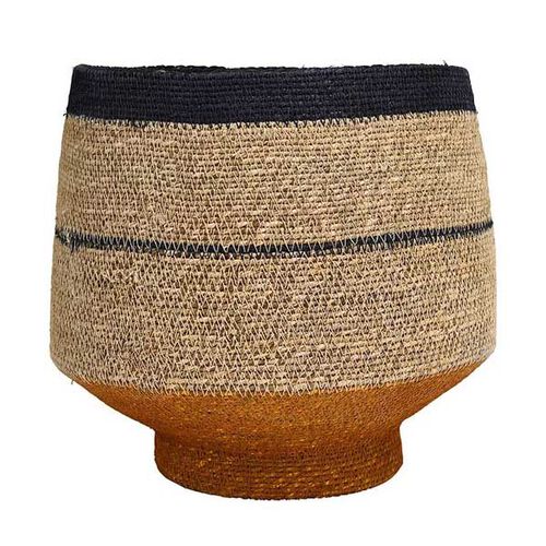 Kintu Collection Sivelle Basket - Natural W/Stripe