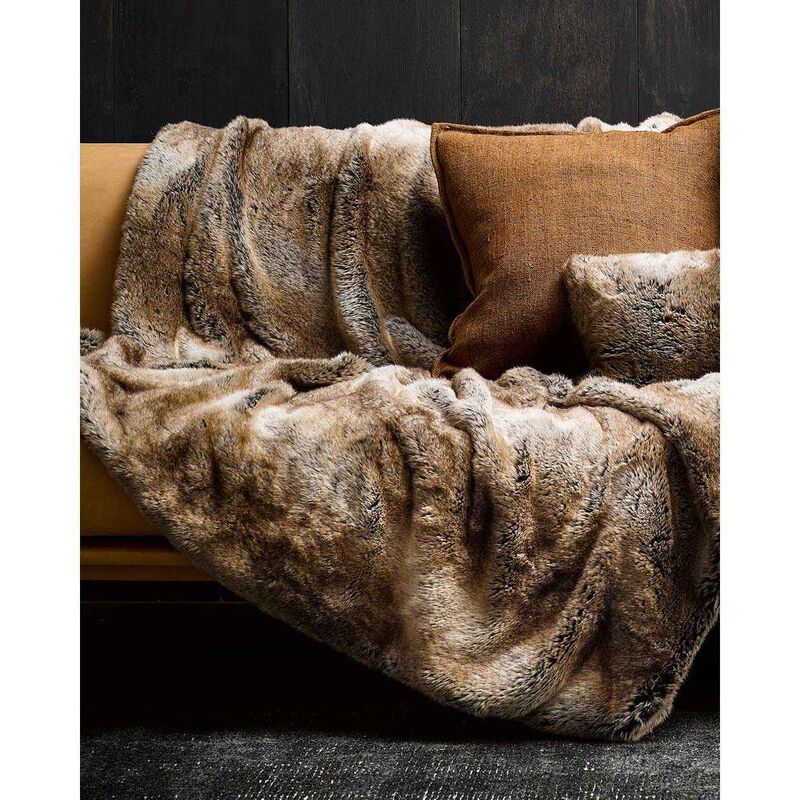 Heirloom Faux Fur Throw Standard - Sable 150X180cm image number 3