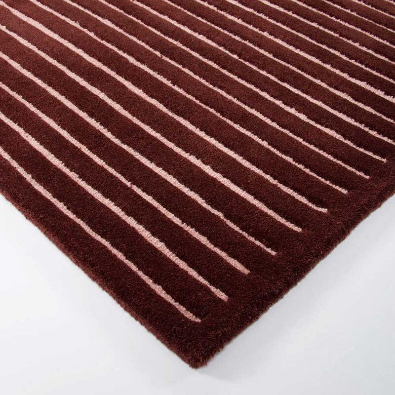 Baya Marlow 100% NZ Wool Floor Rug - Wine 200x300cm image number 2