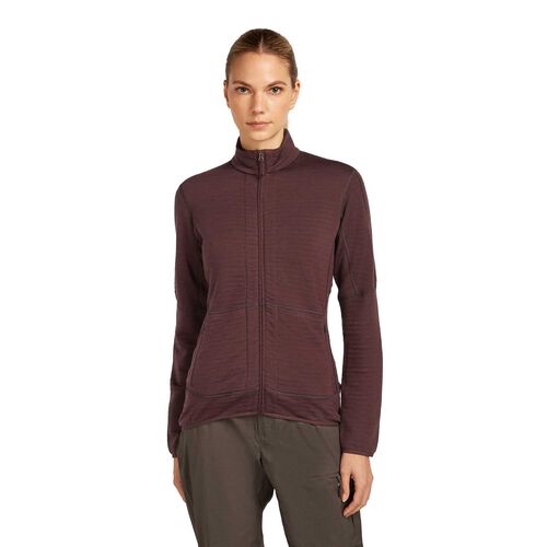 Icebreaker W Merino 400 RealFleece Descender LS Zip