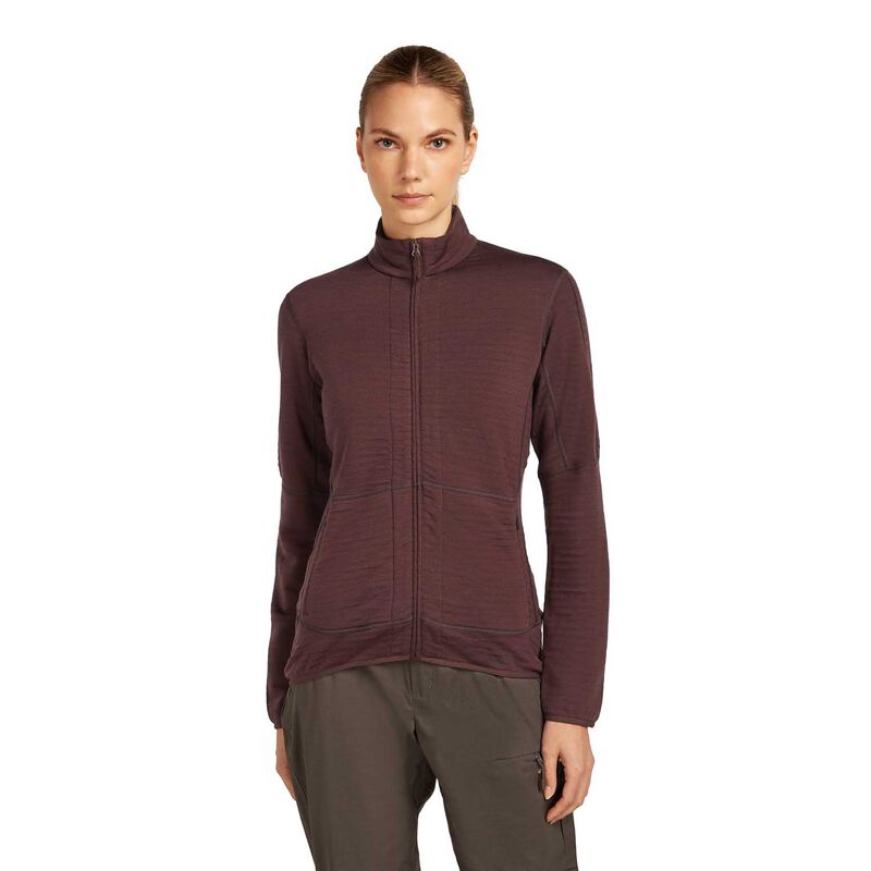 Icebreaker W Merino 400 RealFleece Descender LS Zip image number 0