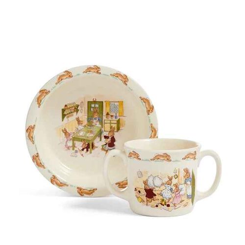 Royal Doulton Bunnykins Infant Bowl & Dual Handle Mug Set