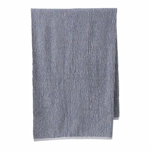 Città Stripe Cotton Bath Towel Navy/White  - 80x150cm