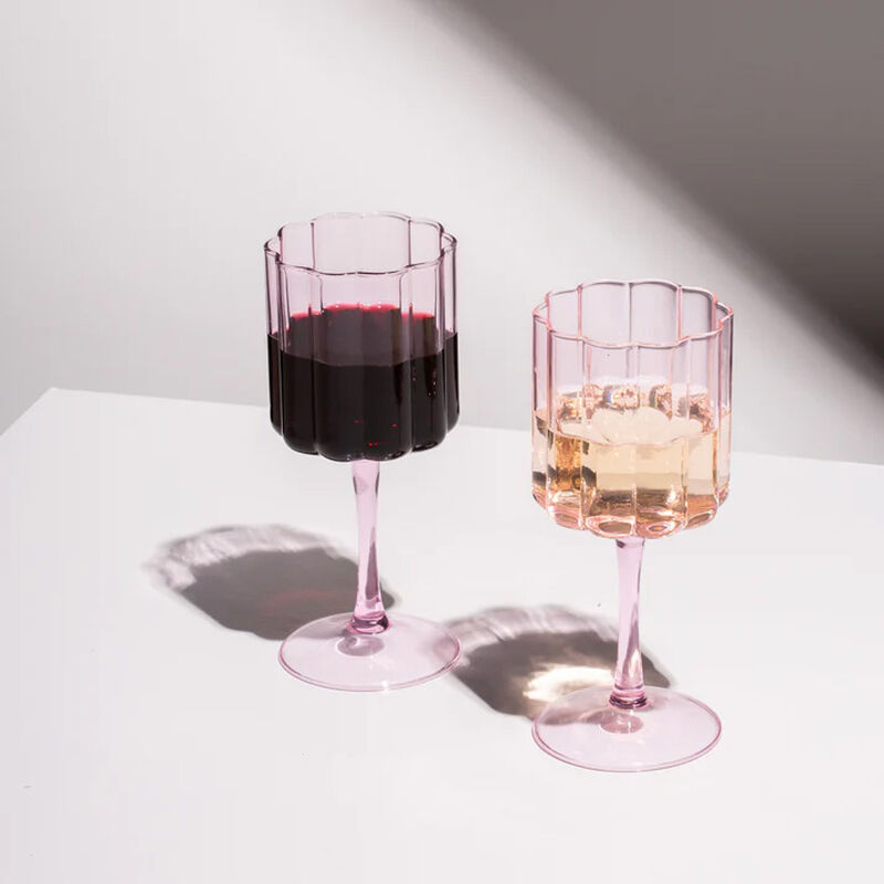 Fazeek Wave Wine Glass - Set Of 2 image number 1