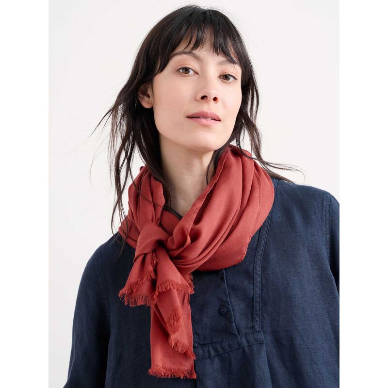 Seasalt Cornwall Vitality Scarf Dark Cinnamon image number 2