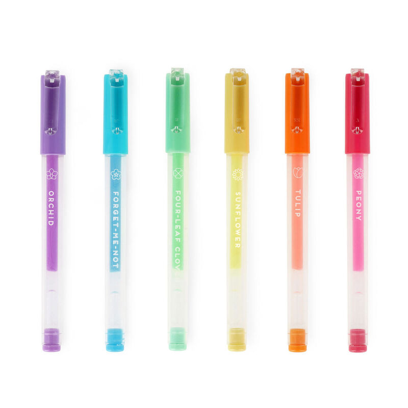 Legami Set of 6 Pastel Gel Pens - Spring is in the Air image number 0