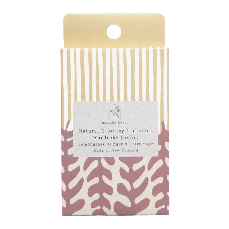 Manuka House Native Wardrobe Fragrance Sachet Lemongrass Ginger & ClarySage image number 0