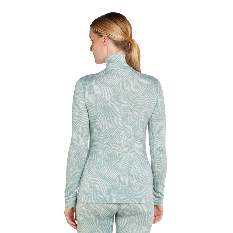 Icebreaker W Merino 260 Vertex LS Half Zip Frozen Forms image number 1