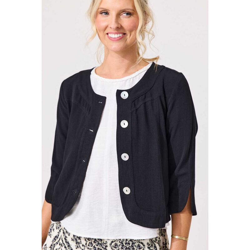 Lemon Tree Amalfi Linen Jacket image number 2