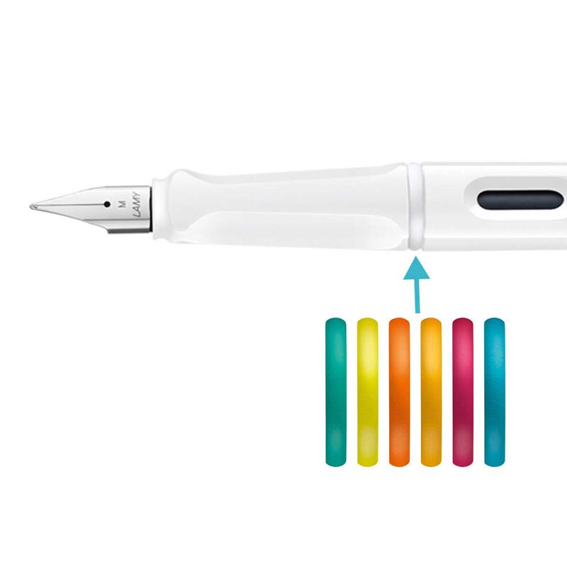 LAMY Safari Le Fountain Pen All White Multi Medium (0B1) image number 2
