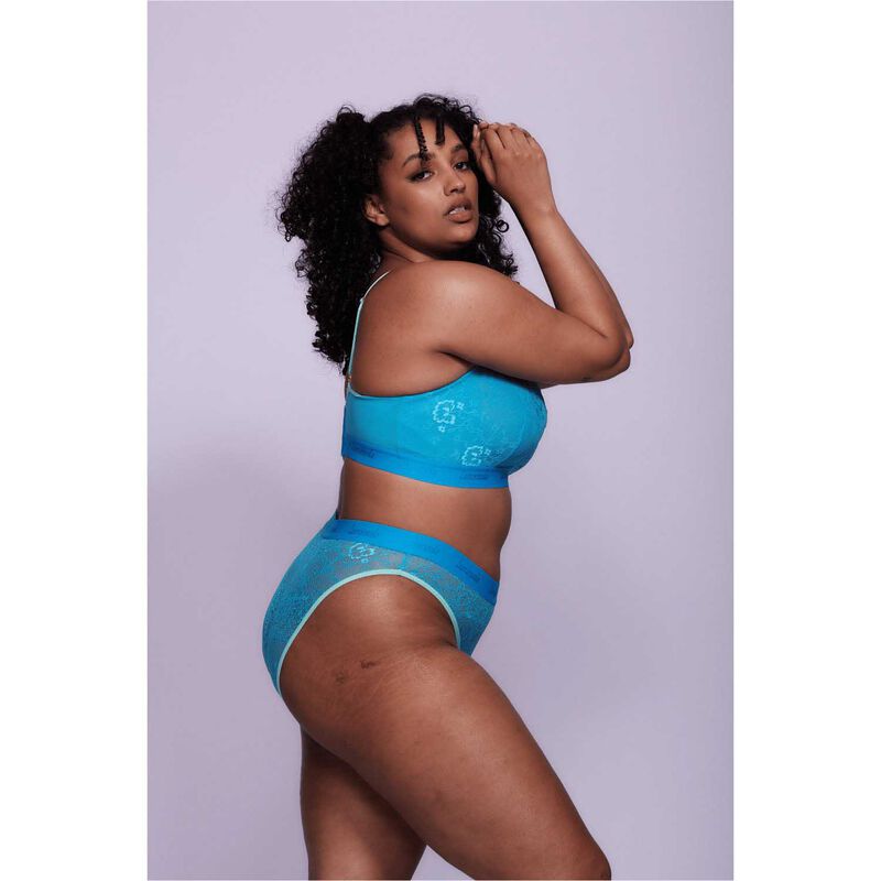 Lemonade Dolls Lace Trilogy Fuller Cup Bra Aqua image number 1