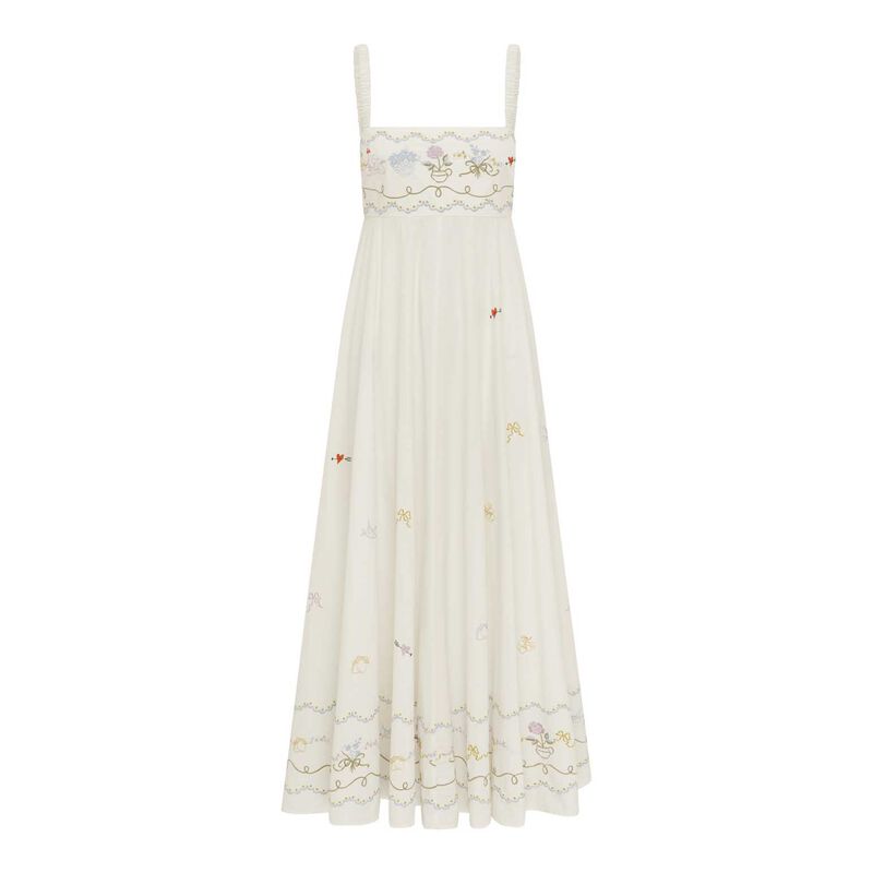 ALÉMAIS Giulia Embroidered Sundress image number 2
