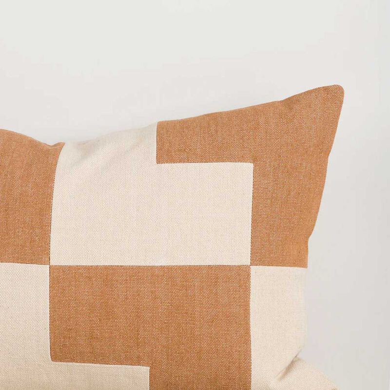 Baya Kiln Cushion With Feather Inner 40x60cm - Oat/Caramel image number 2