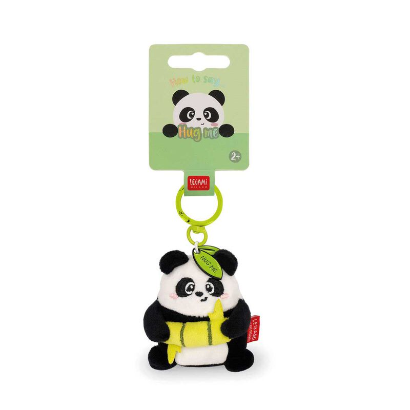 Legami Super Soft! Tiny Plush Key Ring - Panda image number 1