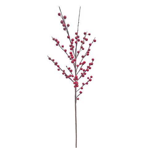 Tall Ilex Berry Spray Red 27cm