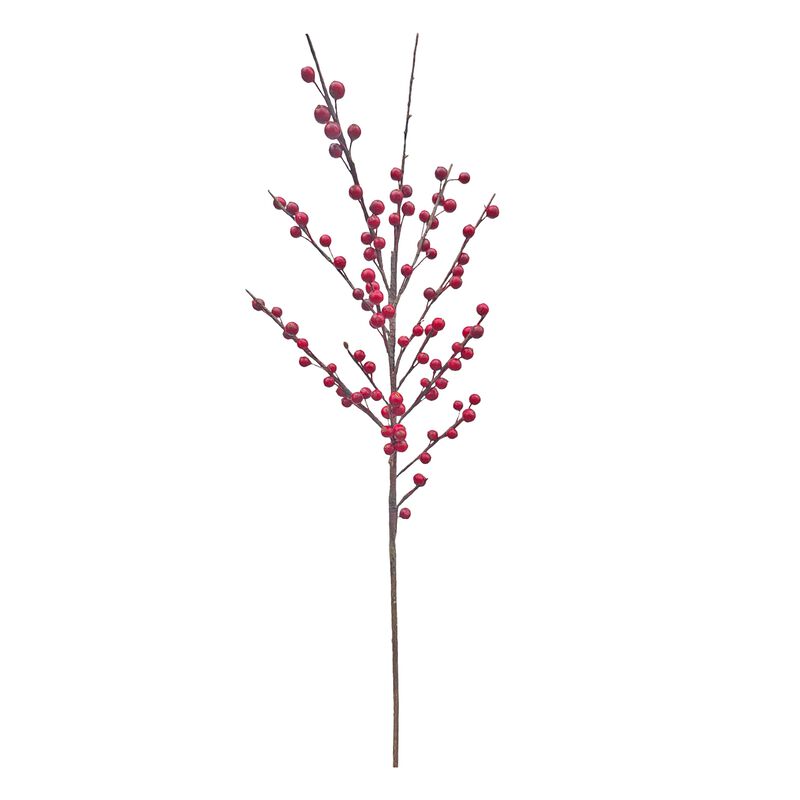 Tall Ilex Berry Spray Red 27cm image number 0