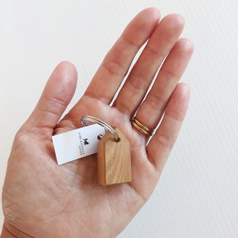 Jude Raffills Design Wooden House Key Ring image number 10