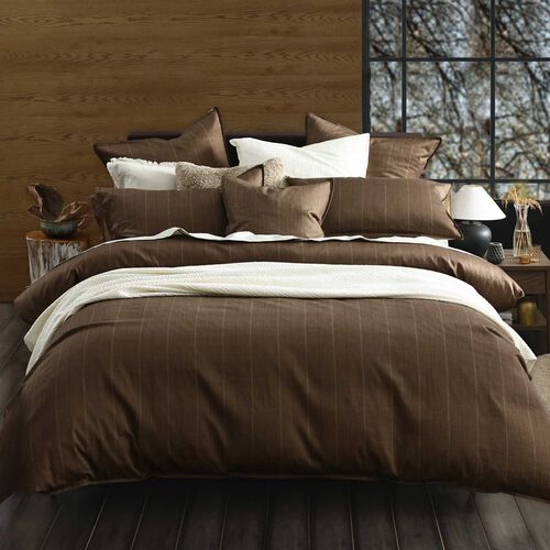 MM Linen Hedge Duvet Set - Chestnut